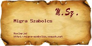 Migra Szabolcs névjegykártya